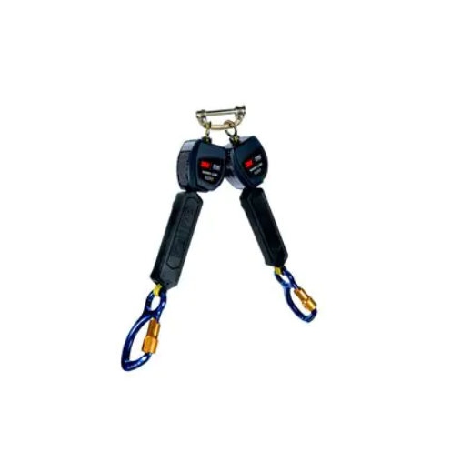 3101275 - 3M DBI-SALA Nano-Lok Personal Self Retracting Lifeline, Twin-leg, with Carabiner Anchorage and Single Pin Connectors image 0