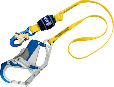 6ft. Shock Absorbing Lanyard - EZ-Stop single leg lanyard - Aluminum snap hook and comfort grip hook - Repel webbing - Reflective materials - 3M DBI-SALA 1246411 image 0