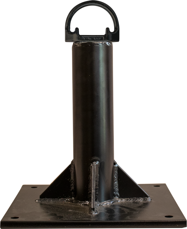 12" Steel Anchor Post with Fixed Welded Dee Ring - French Creek Fall Safety 1760-12-1525 image 0