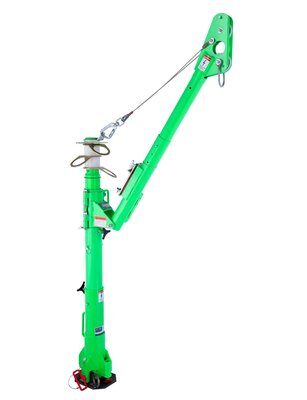 Davit arm for portable fall arrest post - Supports offsets of 32.5 to 36.25 in. - Two Built-in Pulleys - Quick-mount winch/SRL bracket - For offset davit mast - 3M DBI-SALA 8516693 image 0