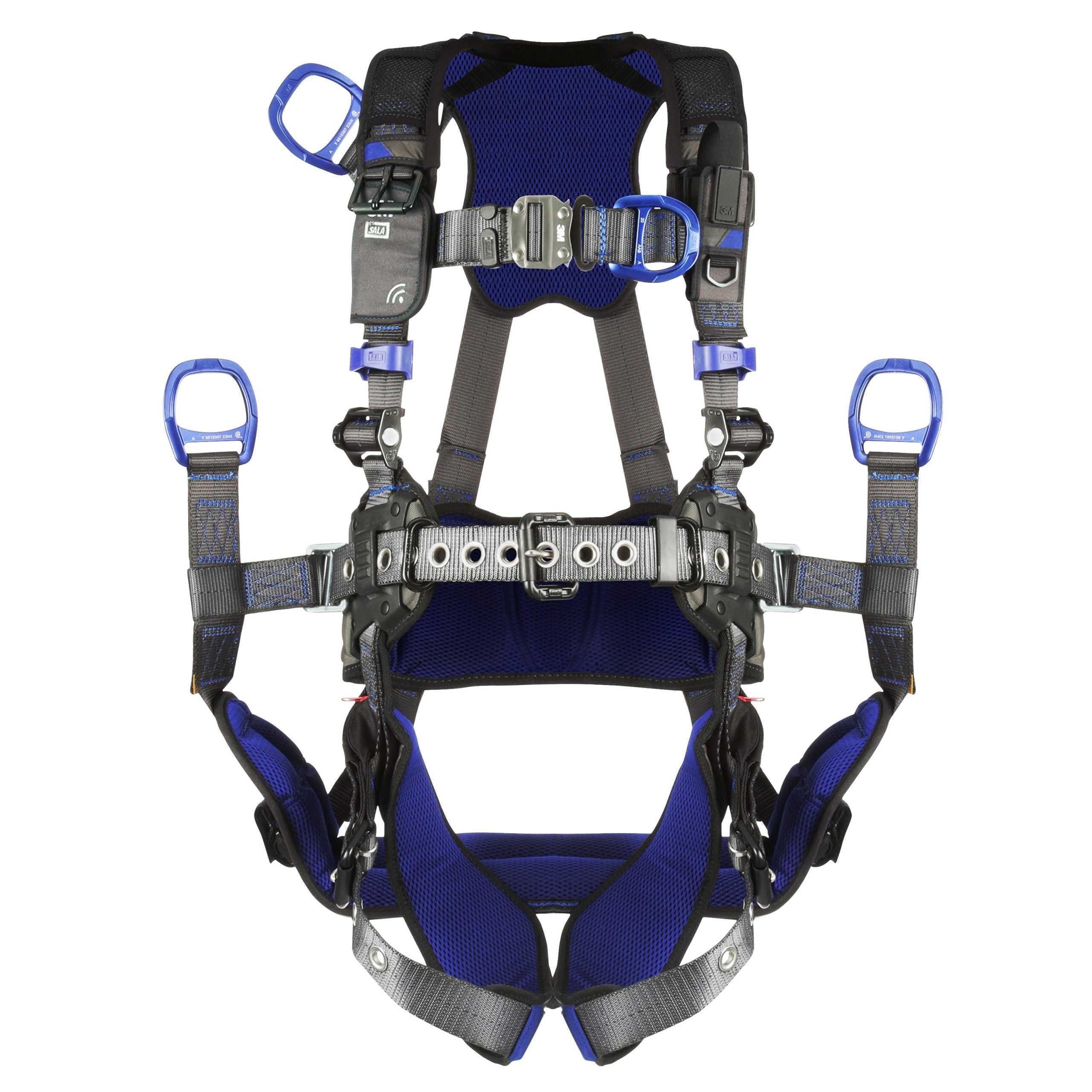 ExoFit NEX Oil and Gas Positioning/Climbing Harness, (18-inch) d-ring extension - Front, back &amp; side D-rings - Tongue-buckle leg straps - for use w/ 1000570 derrick image 0