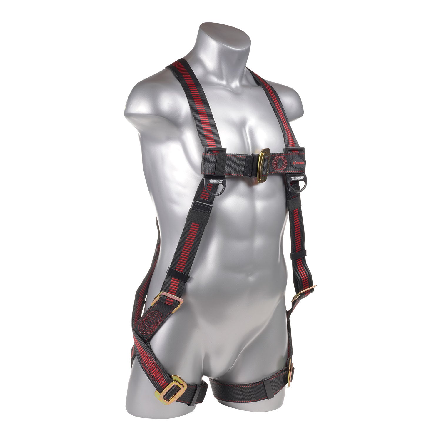 50 ft. Roofers Kit - Harness, rope, rope grab assembly, reusable roof anchor bucket and lid - KStrong UFB101050 image 1