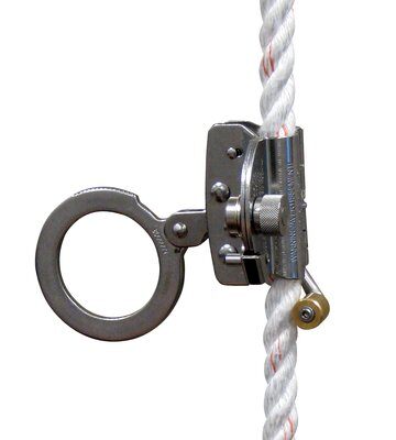 Mobile rope grab - Follows along with user - Enables hands-free operation on VLL - Use with lanyard - For 5/8 in. rope lifelines   - 3M PROTECTA 5000003 image 0