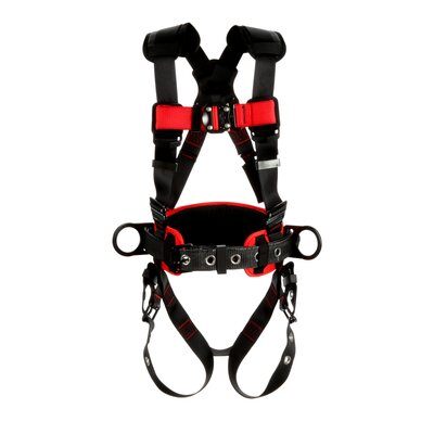 PROTECTA Construction-style Positioning Harness - Back & side d-rings - Tongue-buckle leg straps - Shoulder/hip padding image 0