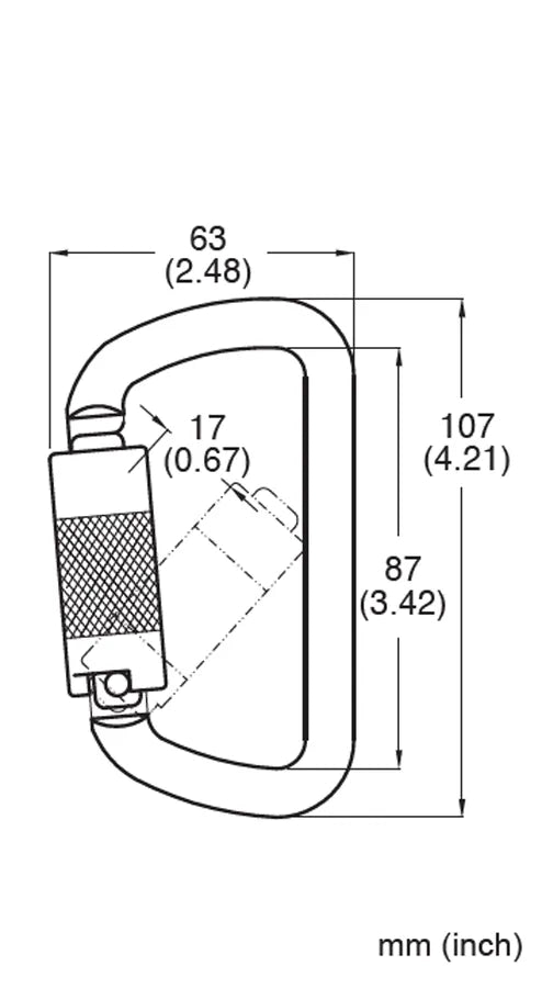 354-1 Twist-Lock Carabiner - French Creek Fall Safety image 1
