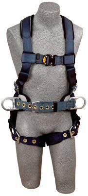 ExoFit Construction Style Positioning Harness - Back &amp; side D-rings - Belt w/ pad - Tongue-buckle leg straps - Shoulder/back/leg padding image 0
