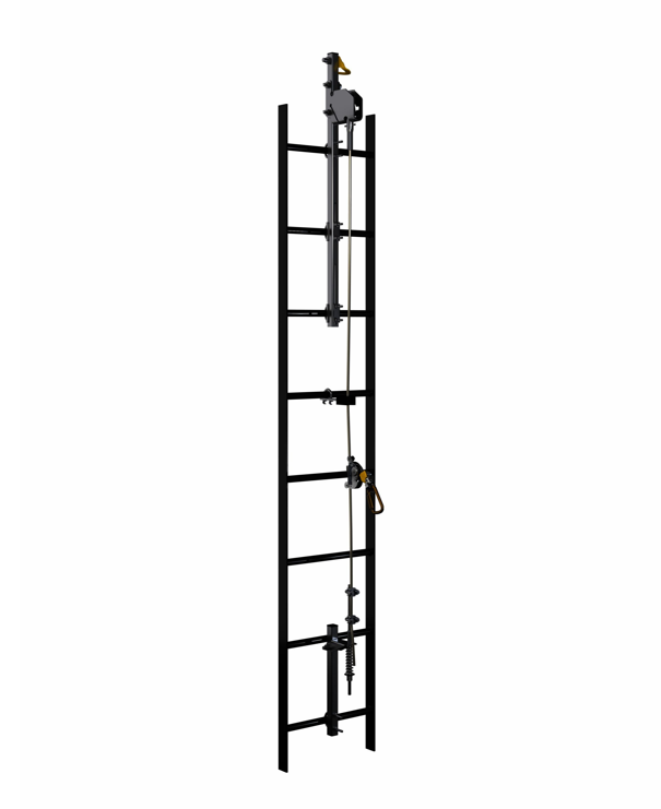 Lad-Saf Vertical Lifeline (VLL) System - 1 x 7 swaged galvanized cable (3/8 in.) - Cable guide per 30ft. - Ideal for ladders & billboards - X2 & X3 sleeve sold separately - 3M DBI-SALA