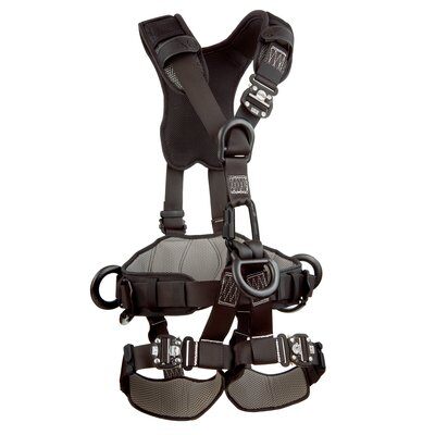 ExoFit NEX Rope Access/Rescue Harness - Front, Back, Side &amp; Suspension D-rings - Belt w/ pad - Quick-connect Buckles - Shoulder, back and leg comfort padding image 0