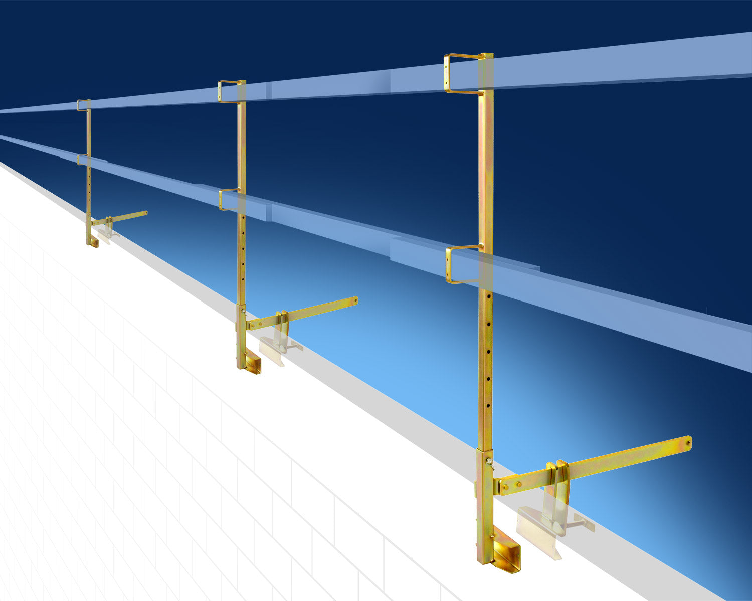 ParaClamp – Parapet Safety Guard Rail System - Bluewater image 0