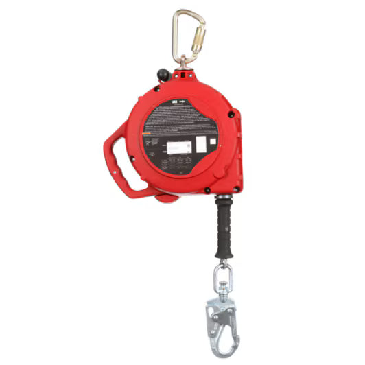3590050 Protecta 3-Way Retrieval Self-Retracting Lifeline, Galvanized Cable, Steel Swivel Snap Hook, 50ft., Class 1, ANSI - 3M