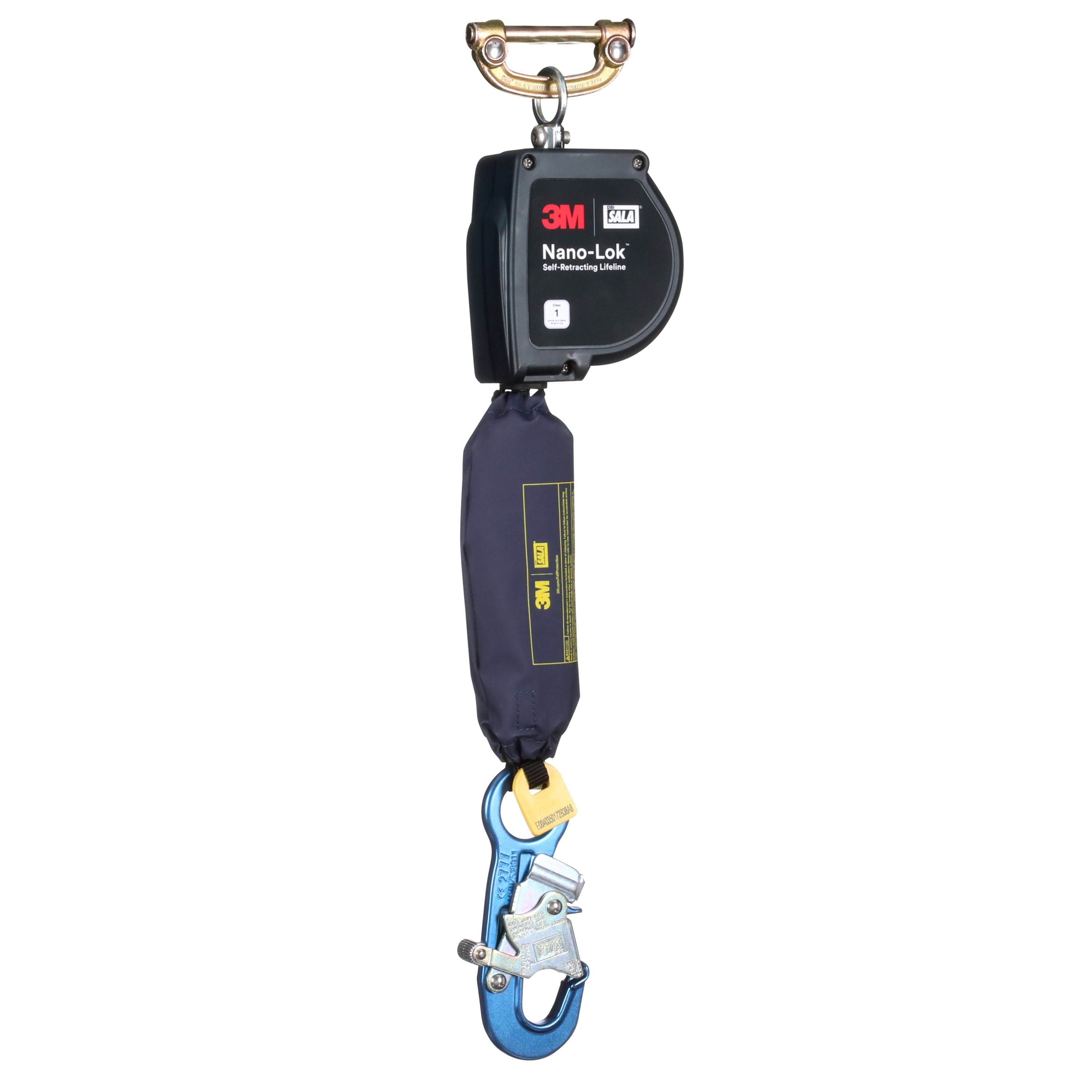 Nano-Lok XL Self-Retracting Lifeline with Quick Connect, Web, Aluminum Snap Hook, 11 ft., Class 1, ANSI - 3M DBI-SALA 3100597 image 0
