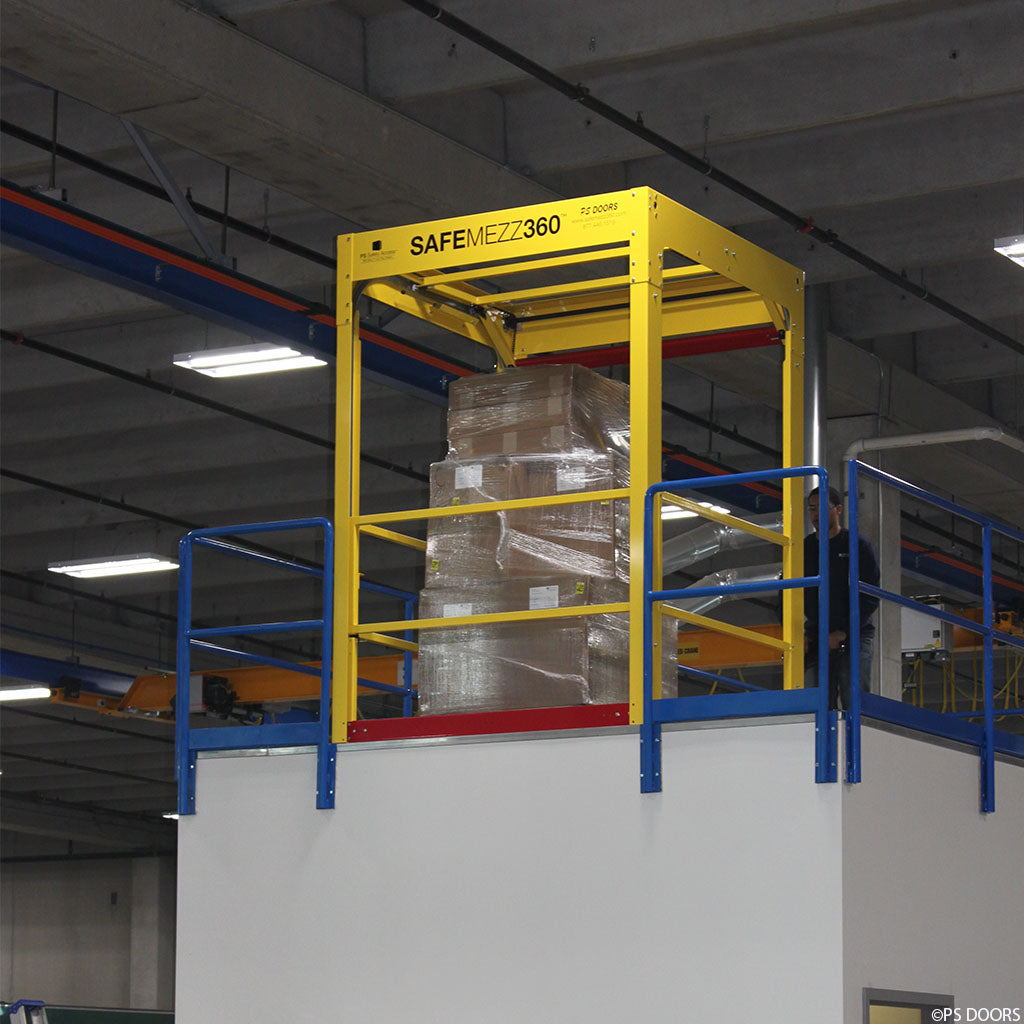 SafeMezz360 Bi-directional Mezzanine Safety Gate - PS Doors image 1