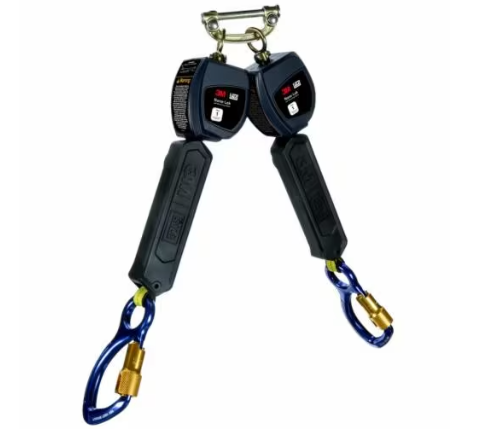 3100546 Nano-Lok Personal Twin-Leg Self Retracting Lifeline, Web Aluminum Carabiner, 6 ft., Class 1, ANSI - 3M DBI-SALA image 0