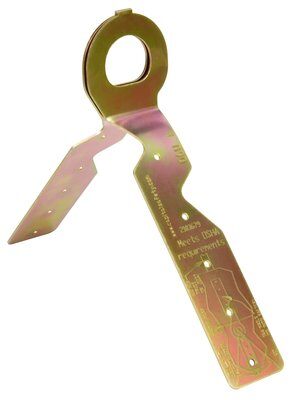Knock-Down Disposable Roof Anchor (12 Pack) - For sloped or flat wooden roofs - Fast and easy nail installation - Stamped design is bent to fit roof - 3M PROTECTA 2103680 image 0