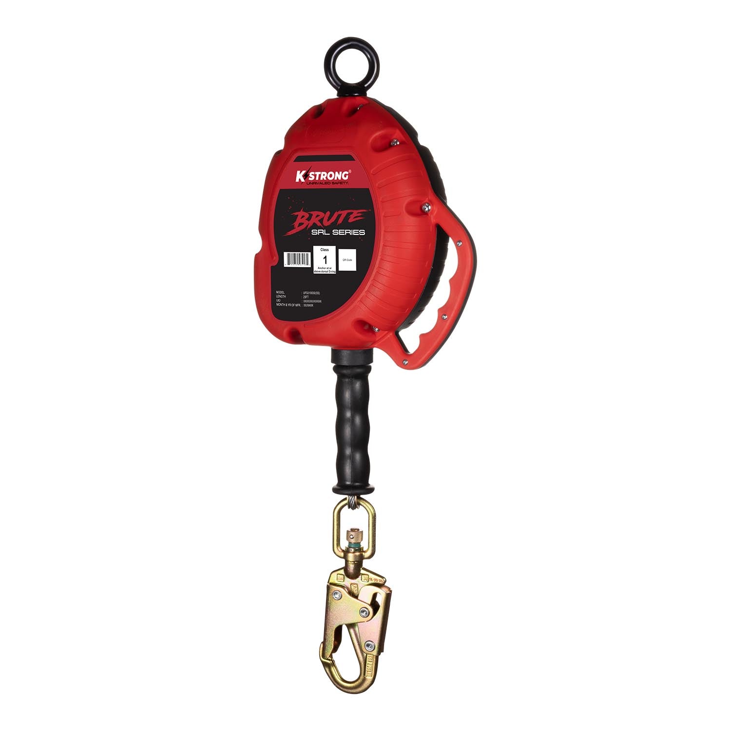 BRUTE 30 ft. Cable SRL with Snap Hook w/ Stainless Steel Wire Rope - KStrong image 2