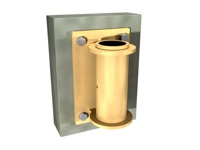 7400211 - SecuraSpan Fasten-in-Place HLL Clamp-on Vertical Base - Fits up to 6.72" x 12.22" x (6.50" to 7.50") structures image 1