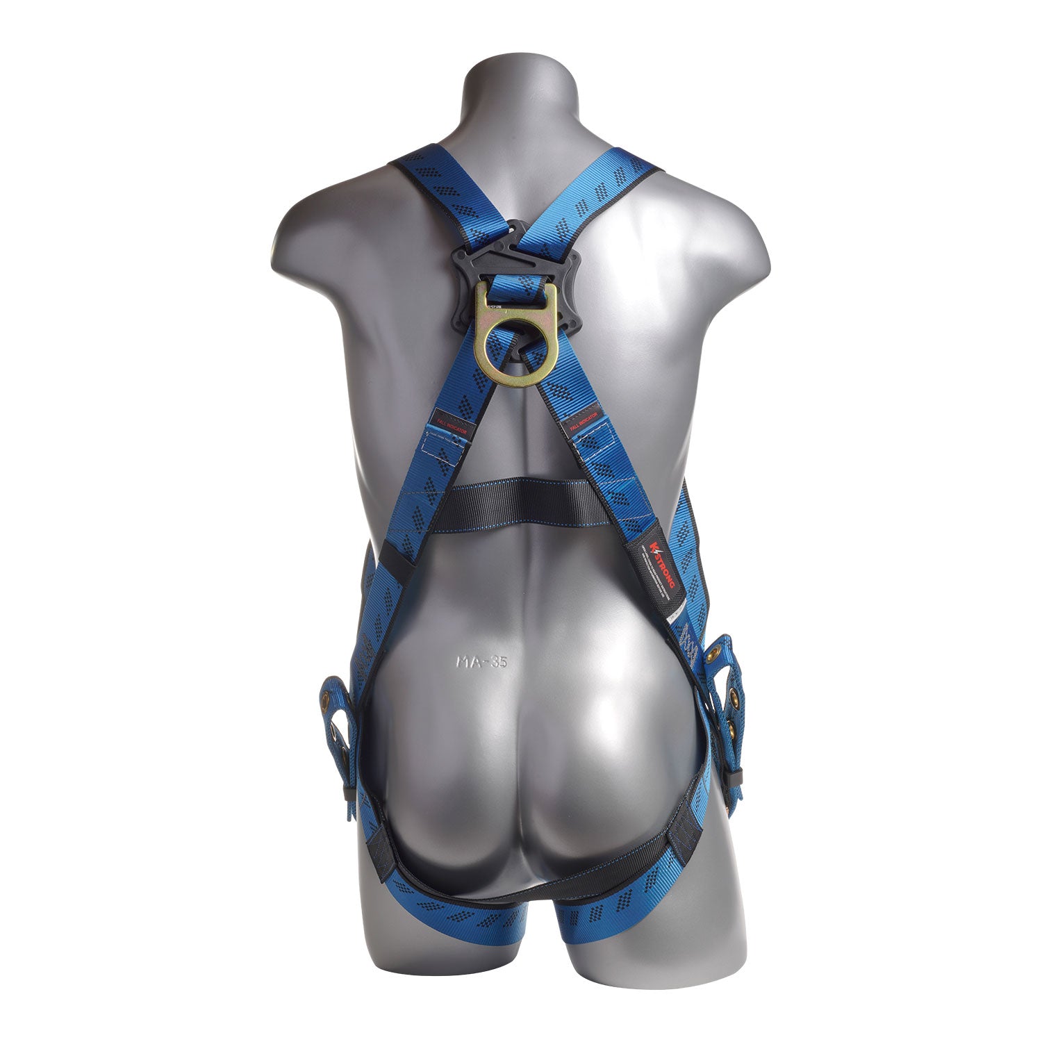 Kapture Essential 3-Point Full Body Harness, Dorsal D-Ring, TB Legs (Small to Large) - KStrong image 1