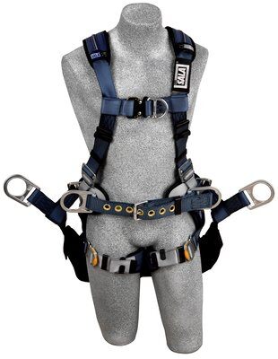 ExoFit XP Tower Climbing Harness - Front, Back &amp; Side D-rings - Seat Sling - Quick-connect - Removable Padding image 0