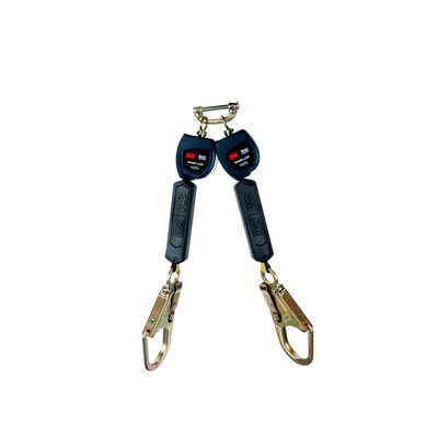 3101280 - 3M DBI-SALA Nano-Lok Twin-Leg Quick Connect Self Retracting Lifeline, with Rebar Hook Anchors and Single Pin Connector image 0