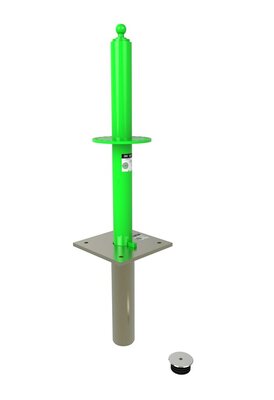M100 Flush Floor Base - Permanently Mounted - Works with all M100 Masts - Corrosion Resistant- 3M DBI-SALA Flexiguard 8530872 image 0