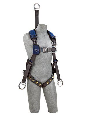 ExoFit NEX Oil and Gas Harness - (18-inch) d-ring extension - Front &amp; lifting d-rings - Tongue-buckle leg straps - for use w/ 1003221 derrick belt image 0