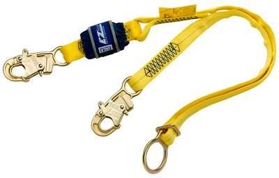 1246085 - EZ-Stop Tie-Off Lanyard, 6 ft. Twin Leg, Adjustable D-ring - Connections: Snap Hook / Snap Hooks image 0