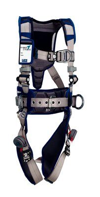 ExoFit STRATA Construction Style Positioning/Climbing Harness - Front, back &amp; side D-rings - Waist pad &amp; belt - Quick-connect chest and leg straps image 0