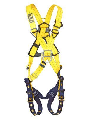 Delta Cross-Over Style Climbing Harness - Front &amp; back D-ring - Tongue-buckle leg straps - Pass-thru chest buckle image 0