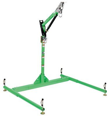 3-Piece Davit Base, Width adjusts from 70 - 97 in. -  Compatible w/ either 42.5 in. or 27.5 in. max offset davit mast - Foot level height adjustment - 3M DBI-SALA 8518008 image 2