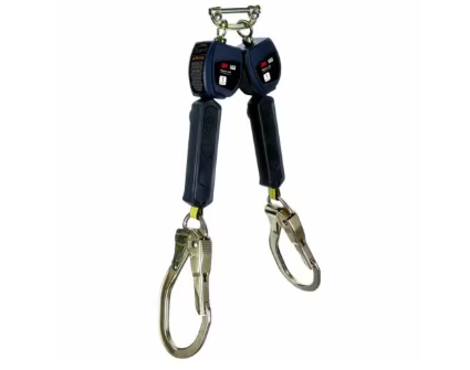 3100552 Nano-Lok Personal Twin-Leg Self Retracting Lifeline, Web Swivel Snap Hook, 6 ft., Class 1, ANSI - 3M DBI-SALA image 0