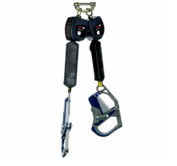 3100554 Nano-Lok Personal Twin-Leg Self Retracting Lifeline, Web comfort Grip, 3100554, 6 ft., Class 1, ANSI - 3M DBI-SALA image 0