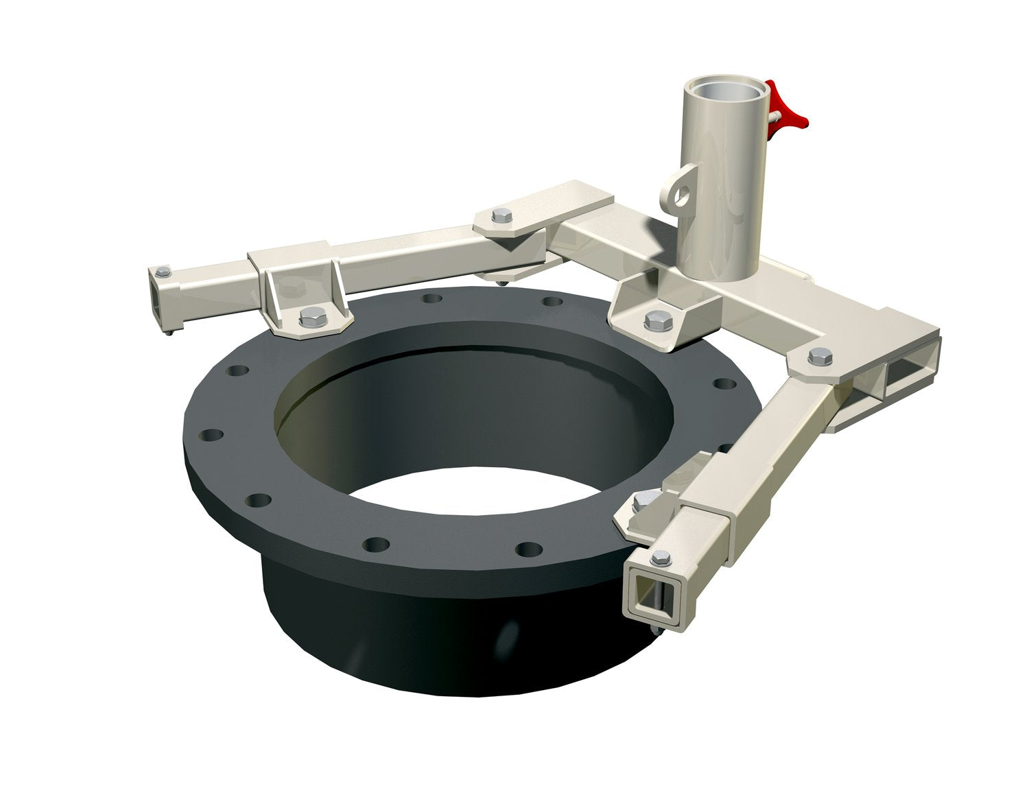 Confined Space Integrated Tank Flange Davit Mast Base Fits 18-36 in Diameter - 3M DBI-SALA image 0