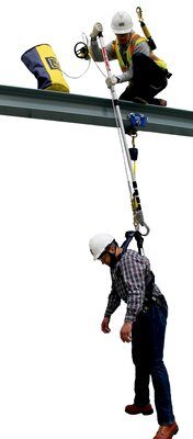 Rollgliss Rescue Pole - Extension pole adjusts from 4 ft. to 16.5 ft. - Over-sized connection hook - 2-1/4 in. gate opening - Includes carrying bag - 3M DBI-SALA 8900298 image 3
