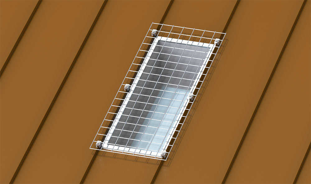 Flat Skylight Defender For Standing Seam Roofs – PLEASE CALL FOR MORE INFORMATION - Skylight Protection System - BlueWater image 0