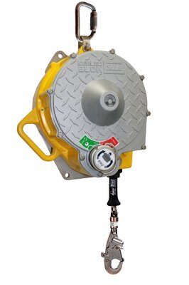 3400990 - Sealed-Blok (SRL) Self Retracting Lifeline - 130 ft. (39m) - Steel lifeline w/ snap hook - RSQ dual-mode: Fall arrest or descent - 4 ft. tie-off adaptor image 0
