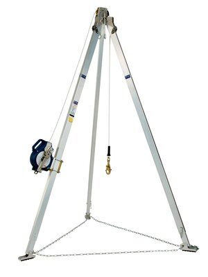 9 ft. Aluminum tripod w/  3-way SRL for confined space - 50 ft. 3-way rescue SRL - Mount Brackets - Carry Bags - Leg Mount Pulley - 3M DBI-SALA 8301064 8301065 image 0