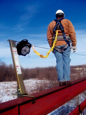 7605060 - 60ft EZ-Line Retractable Horizontal Lifeline System (HLL), 6.3mm 7x19 galvanized cable image 1