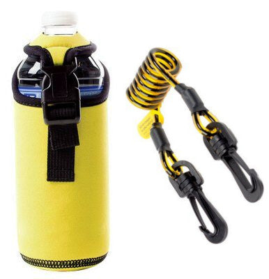 1500092 - Bottle/can/tube holster w/ Clip2Clip coil tether - Universal design works with many sizes - Clips to belts &amp; harnesses - Aluminum carabiner - 3M DBI-SALA image 0