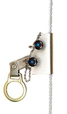 Lad-Saf ALL-METAL wire rope grab - Manual design - Can be locked in place along lifeline - Ideal for positioning or restraint - 3M DBI-SALA 5000338 image 0
