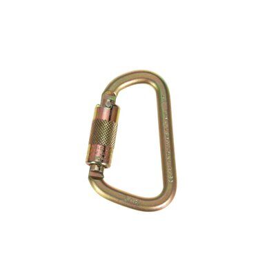 2000112 - Saflok Carabiner, (11/16 Inch) 17.5mm opening, Self-closing / Auto-lock,  Steel,  DIMS: 4.33" x 2.66" x 0.75" image 1
