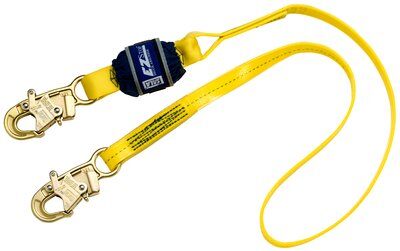 1246226 - EZ-Stop Lanyard, 6 ft. Twin Leg, RESIST (PU-coated) web - Connections: Snap Hook / Rebar Hooks image 0