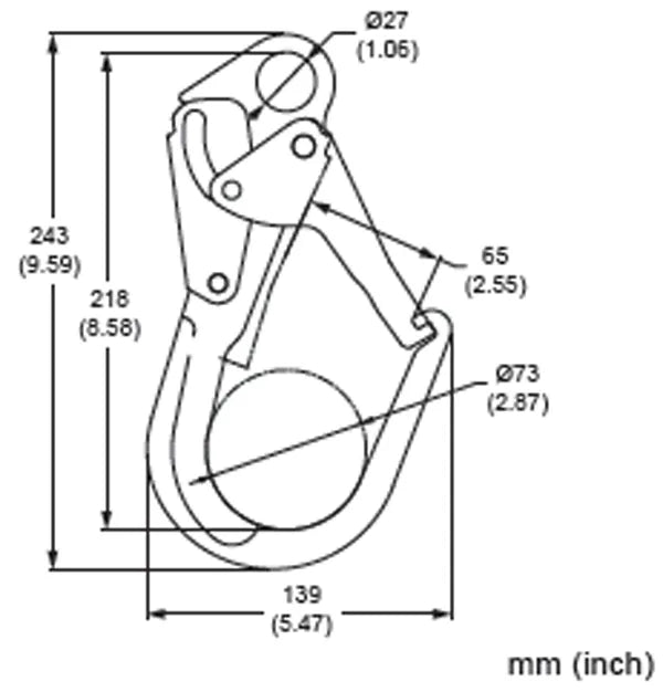 Z136 Locking Rebar Snaphook - French Creek Fall Safety image 1