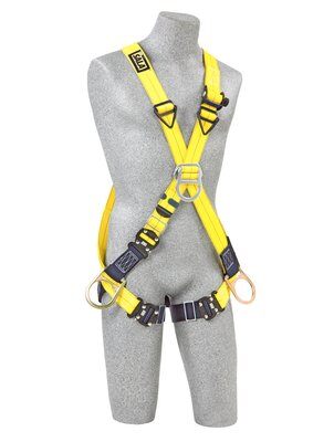 Delta Cross-Over Style Positioning/Climbing Harness - Front, Back &amp; Side D-rings - Quick-connect image 0