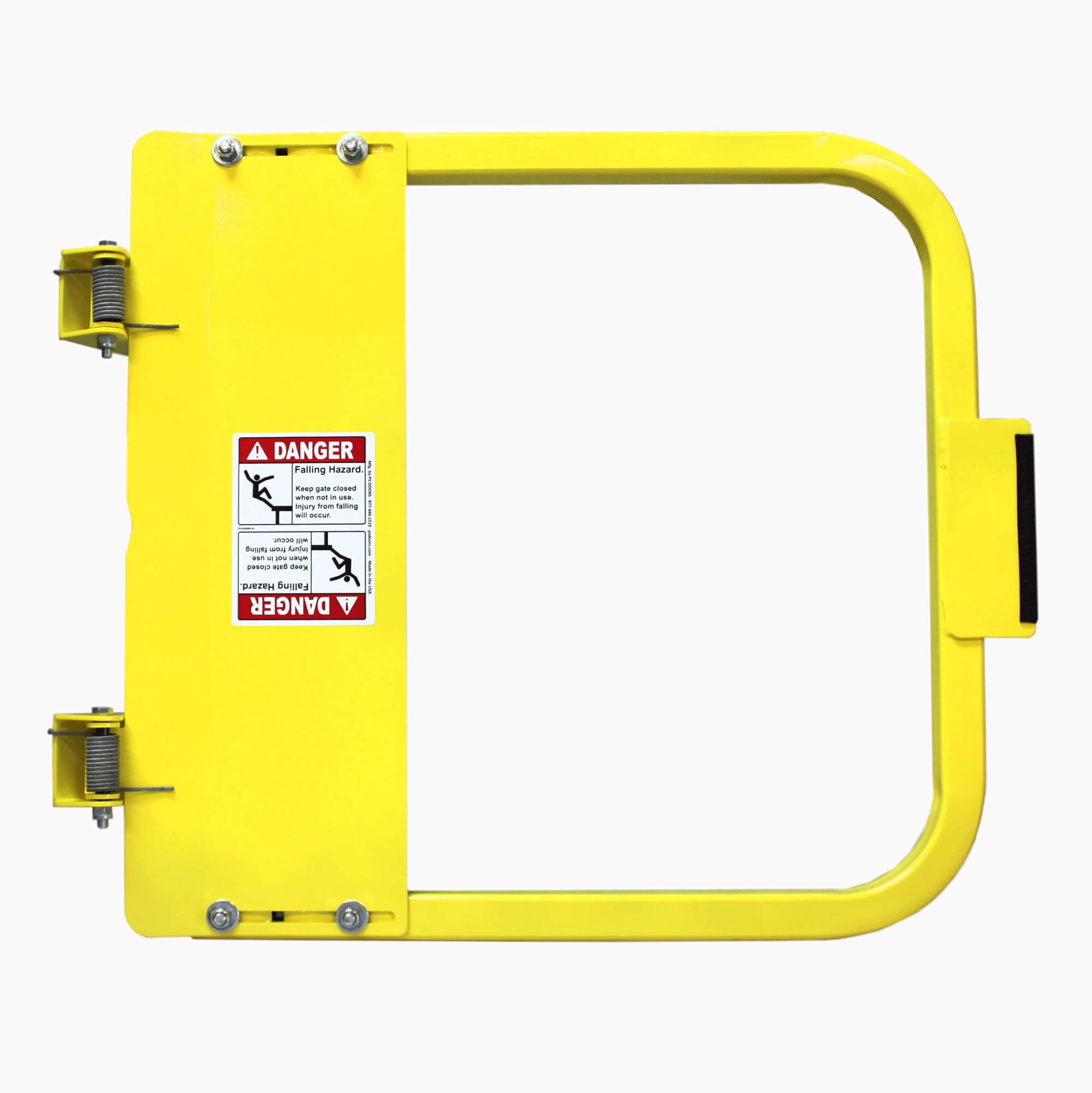 Ladder Safety Gate - EdgeHalt Self-closing industrial swing gate - Universal swing direction - Fits adjustable width openings - OSHA &amp; ANSI Compliant - Passive fall protection safety gate - PS DOORS LSG image 0