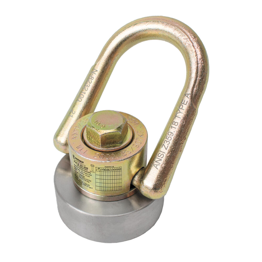 10K Swivel Steel Anchor & Puck Assembly - Safewaze image 0