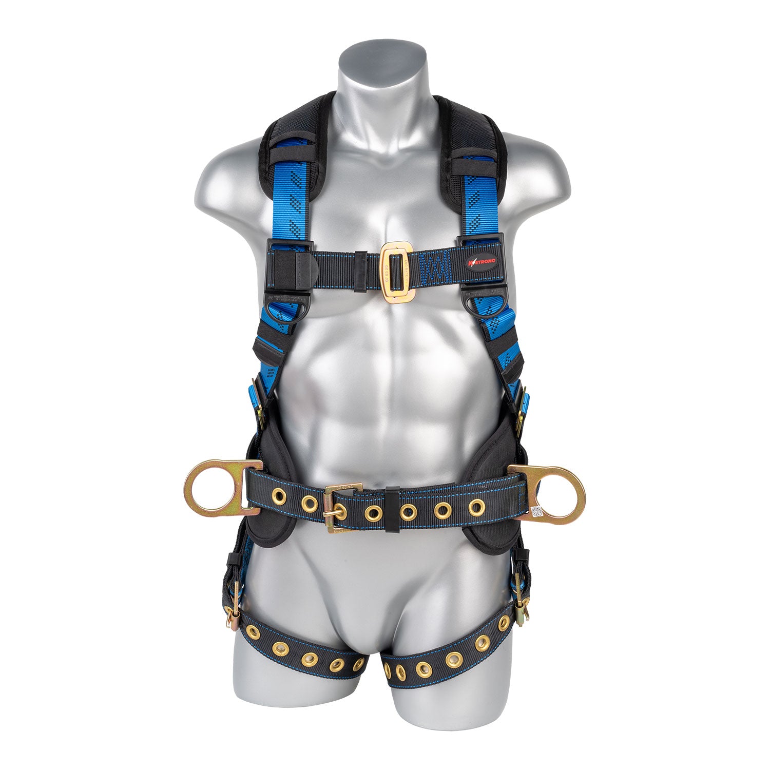 Kapture Essential+ 5-Point FBH with Back Pad - TB Waist Belt and Legs - 3 D-rings (ANSI) - KStrong image 0