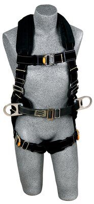 ExoFit XP Arc Flash Construction Harness - PVC-coated back &amp; side D-rings - Body Belt w/ Pad - Nomex/Kevlar FR webbing - Removable padding - Quick-connect buckles image 0