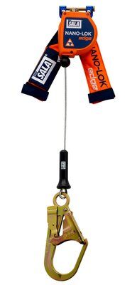 3500248 - Nano-Lok edge (SRL) Self Retracting Lifeline - 8ft. (2.4m) - Steel lifeline w/ steel rebar hook - Single leg - For horizontal use / leading edge - Single-pin connector image 0