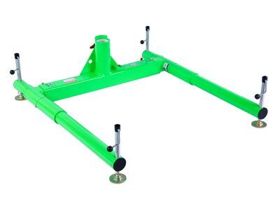 3-Piece Davit Base, Width adjusts from 37 - 64 in. -  Compatible w/ 27.5 in. max offset davit mast - Foot level height adjustment - 3M DBI-SALA 8518005 image 0