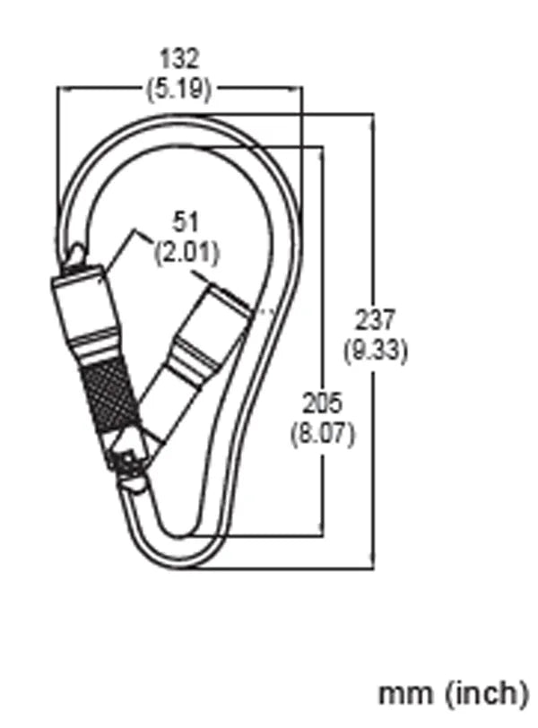 62A Aluminum Twist-Lock Carabiner - French Creek Fall Safety image 1